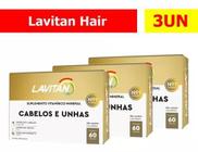 Kit 3x Lavitan Hair C/60 Cáps Vitamina Força Cabelos E Unhas