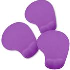 Kit 3x Mouse Pad Ergonômico com Apoio de Punho Topget Roxo