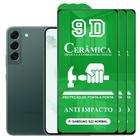 Kit 3x Película 9D Cerâmica P/ Samsung Galaxy S22 - Protetora Anti Impacto Queda Choque Shock Flexível Nano