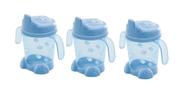 Kit 3x Porta Suco Urso Azul 200ml - Adoleta