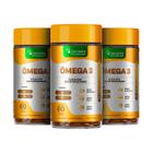 Kit 3x Pote de Ômega 3, Epa + Dha, 3x1 - 1000mg - Suplemento Alimentar, 180 Capsulas - Denavita