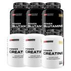 Kit 3X Power Glutamine 100G+ 3X Power Creatine 100G