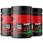 Kit 3x Pré Treino Muscle Pump Pre Workout 300g Espartanos Sabor: Limão