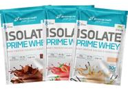 Kit 3x Sachê Isolate Whey Prime Dose Única Sabores Bodyaction