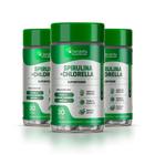 Kit 3x Spirulina com Chlorela 2 em 1, Superfoods, Rico em Proteínas - Cápsulas Vegana - DENAVITA