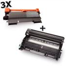 Kit 3X Toner + Cartucho Cilindro Para Uso TN 450 + DR 450 Dcp-7065 Mfc-7860 7460