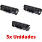 Kit 3x Toner Compatível Ce285a 85a P1102W M1132 M1210 M1212