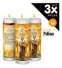 Kit 3x Vela De 7 Dias Oração Religiosa Premium São José