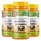 Kit 3x Vitamina K2 mk-7 Menaquinona 120 Cápsulas Vegetarianas - Unilife