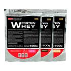 Kit 3x Whey Protein 500g - Bodybuilders