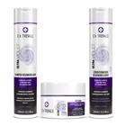 Kit 3x1 Matizador Desamarelador Dr. Triskle Ultra Violet Shampoo + Condicionador 300ml + Máscara 250g Tratamento Cabelos Loiros Mechas Grisalhos