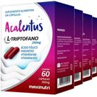 Kit 4 Acalentus L-Triptofano 60 Cápsulas De 250Mg Maxinutri