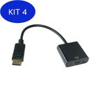 Kit 4 Adaptador Display Port Macho X Hdmi Femeá X-Cell