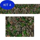 Kit 4 Adesivo Camuflado - Htc Green Timber Florestal Marrom