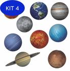 Kit 4 Adesivo Sistema Solar Planetas Jupiter Parede Infantil