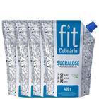 Kit 4 Adoçante Culinário Fit Sucralose em Pó Stevia 400g - STEVIA SOUL