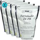 Kit 4 Alcon Farinhada 24-PB 500g para Aves Ornamentais