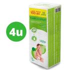 Kit 4 - Algodão Quadrado Bellacotton Bebê 100 unid - Envio Imediato!