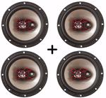 Kit 4 Alto Falante Bravox 6 200 W Rms Hyundai Hb20 Hb-20