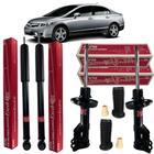 Kit 4 Amortecedores Completo Kayaba Honda Civic 2007 A 2011