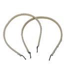 Kit 4 Arcos Tiara Pérola Acessório Para Penteados 14Cm