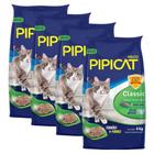 Kit 4 Areias Sanitárias Para Gatos Kelco Pipicat Classic 4kg