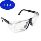 Kit 4 Armação Óculos Segurança Para Lente De Grau Delta Epi