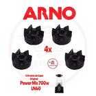 Kit 4 Arrastador Do Copo Liquidificador Arno Power Mix 700w LN60