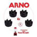 Kit 4 Arrastador do Motor Liquidificador Arno Power Mix LQ30