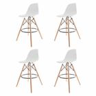 Kit 4 Banquetas Altas Para Bar Cozinha Charles Eames Eiffel