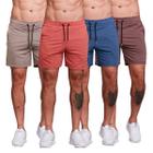 KIT 4 Bermuda Short Masculina Moletinho Casual Adulto