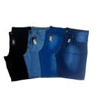 Kit 4 Bermudas Jeans Masculina Plus Size Slim Lycra Xgg 48 ao 58