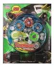 Kit 4 Beyblade Metal Fusion Led Tornado + Arena + 2 Lançador - Bladx