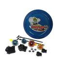 Kit 4 Beyblade Metal Led + Lançador + Arena Promo - Lianfa Toys