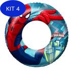 Kit 4 Boia Circular Marvel Homem Aranha 56cm - Bestway
