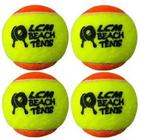 Kit 4 Bola De Beach Tennis LCM conf Normas Oficiais Cbt Usta