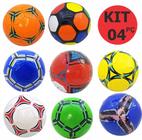 Kit 4 Bolas Futebol Society Sintético Costurada N05