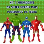 Kit 4 Boneco Heróis Marvel Vingadores Para Colecionadores Original ALL Seasons