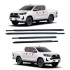 Kit 4 Borracha Pestana Externa Porta Hilux Dupla 2016 A 2024