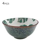 Kit 4 Bowls Vasos Decorativo de Cerâmica Floral 15,5cm HP0027 BTC