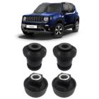 Kit 4 Bucha Bandeja Balança Dianteira Jeep Renegade 2015/...