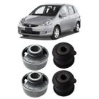 Kit 4 Bucha Bandeja Dianteira Balança Honda Fit 2003 A 2008 - Solupe Parts