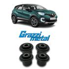 Kit 4 Bucha Bandeja Dianteira Captur 2017-2021 Grzimetal - Grazzimetal