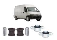 Kit 4 Bucha Bandeja Dianteira Ducato Boxer 2 Lados