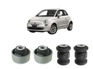 Kit 4 Bucha Bandeja Dianteira Fiat 500 Polonês 2009 2010 11 - Grazzimetal