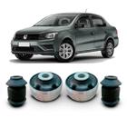 Kit 4 Bucha Borracha Maior Menor Balança Leque Suspensão Dianteira Volkswagen Voyage 2015 2016 2017 2018 2019 2020