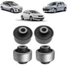 Kit 4 Buchas Bandeja Balança Dianteira Peugeot 307 308 408 - Solupe Parts