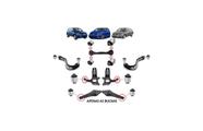 Kit 4 Buchas Braço Reto Traseiro Jetta Tiguan Golf Passat A3 - 9052F/9062F/9012F9022F/9042F