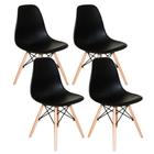 Kit 4 Cadeiras Charles Eames Eiffel Preto - UNIVERSAL MIX