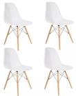Kit 4 Cadeiras Eames Design Colméia Eloisa Branca
